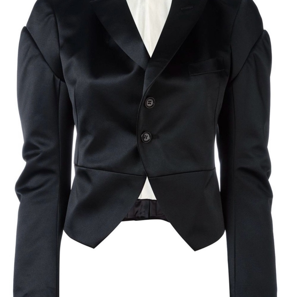 Comme des Garcons Black Cropped Blazer